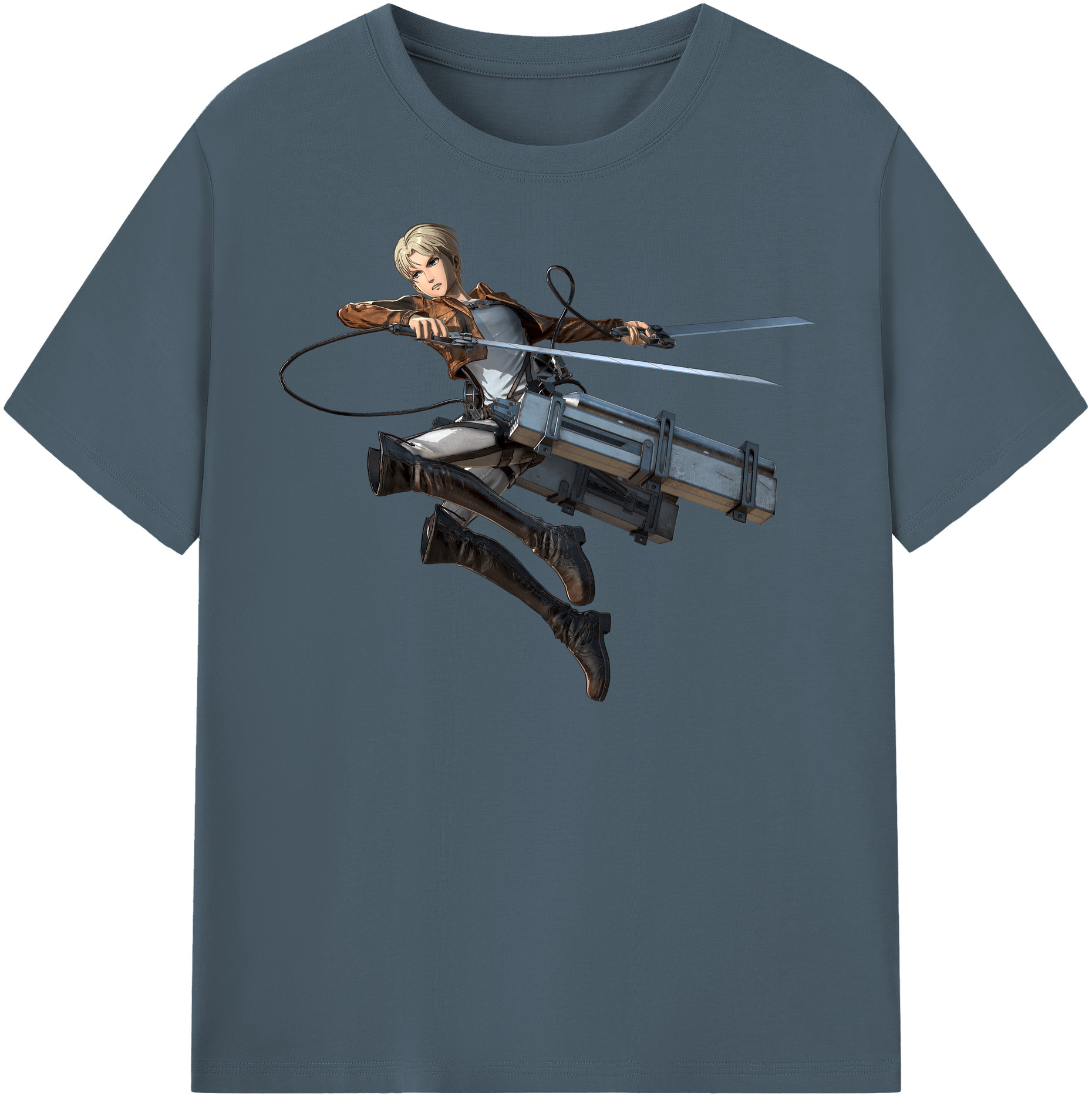 （画像用） 進撃の巨人 Attack on Titan 綿100％半袖Tシャツ（フロントプリント）